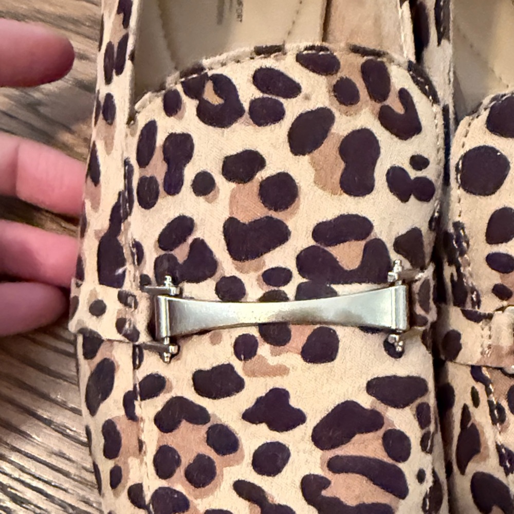 George Leopard-Print Loafers with Gold Tone Bit - Picture 4 of 5